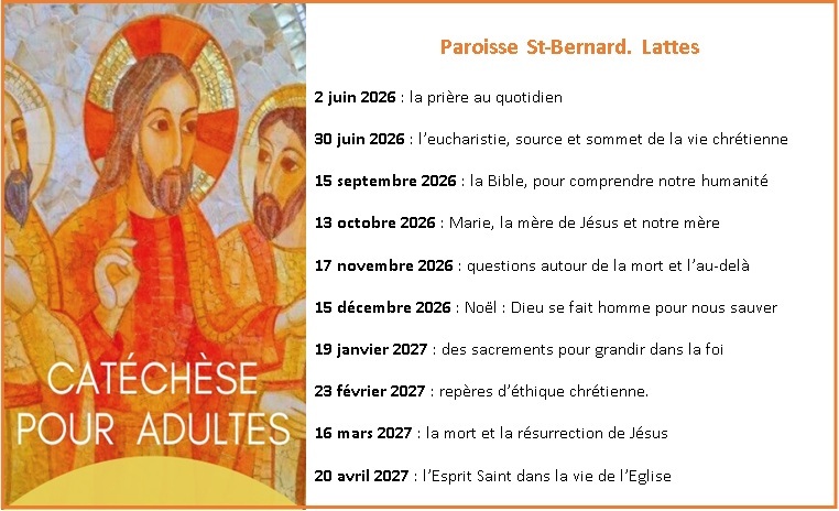 catechèsse adulte programme 2026 2027