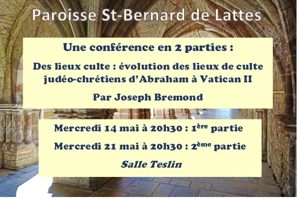 conférence 14 et 21 mai Lattes
